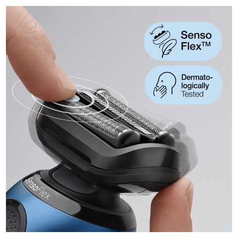 Golarka elektryczna Braun Series 6 61-B1000s foliowa black/blue