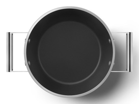 Smeg CSF2412BLM garnek wielofunkcyjny Czarny Aluminium, Stal nierdzewna 5,4 l 24 cm