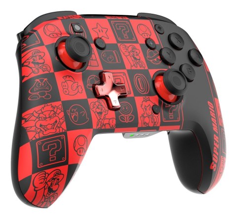 PDP REMATCH GLOW Czarny, Zielony, Czerwony Gamepad Analogowa/Cyfrowa Nintendo Switch, Nintendo Switch OLED