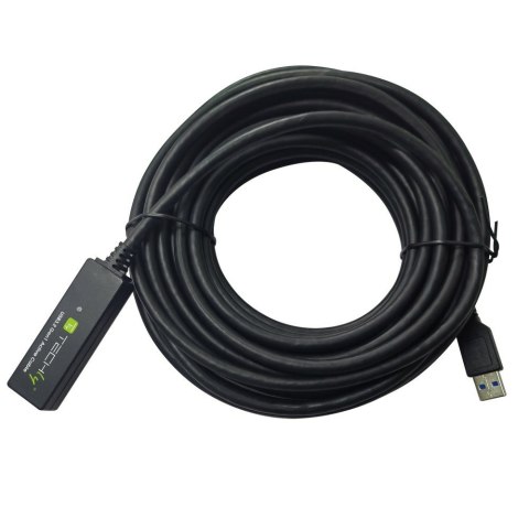 Techly ICUR30100G kabel USB USB 3.2 Gen 1 (3.1 Gen 1) 10 m USB A Czarny