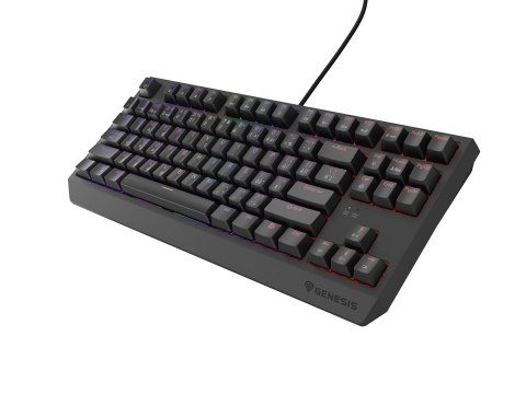 GENESIS Thor 230 TKL klawiatura Gaming USB QWERTY Czeski, Słowacki Czarny