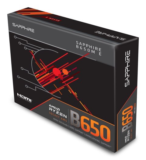 Sapphire B650M-E AMD B650 Gniazdo AM5 micro ATX