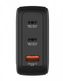 Verbatim Ładowarka Mini GaN 100W Smart TFT 2xUSB-C 1xUSB-A UE/UK/USA