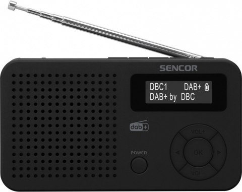 Sencor Radio cyfrowe DAB+,FM RDS, SRD 7210B Bluetooth 5.0 LCD Akumulator