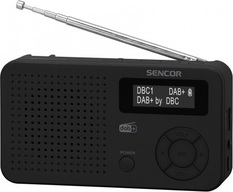Sencor Radio cyfrowe DAB+,FM RDS, SRD 7210B Bluetooth 5.0 LCD Akumulator