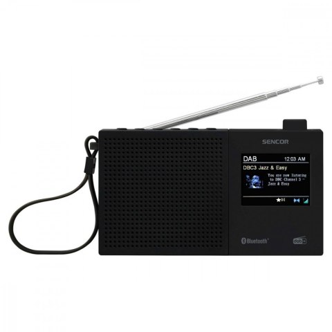 Sencor Radio cyfrowe DAB+,FM RDS SRD 7790B LCD 2,4 Bluetooth Akumulator