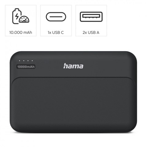 Hama Power pack 10000mAh 2xUSB-A antracyt