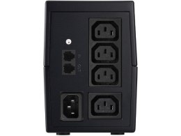 PowerWalker Zasilacz awaryjny Line-Interactive 850VA 4x IEC C13 Out, RJ11 In/Out, USB