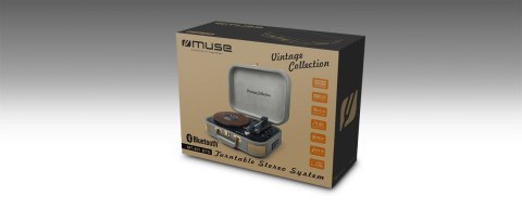Muse MT-201 BTG obrotowy talerz gramofonu Zielony Automatyczny