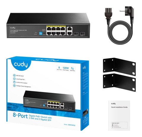 Cudy Przełącznik GS1010PS2