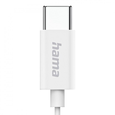 Hama Słuchawki douszne classy usb-c białe