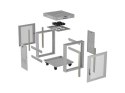 LANBERG SZAFA STOJĄCA 19" 15U 600X600 LCD SZARA