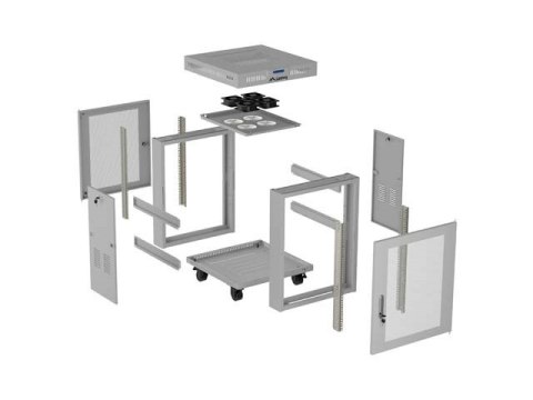 LANBERG SZAFA STOJĄCA 19" 15U 600X600 LCD SZARA