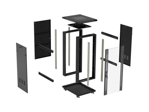 LANBERG SZAFA STOJĄCA RACK 19" 18U 600X800 CZARNA
