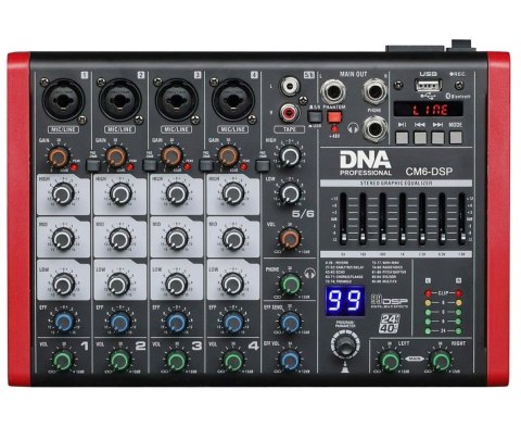 Mikser audio DNA CM6-DSP USB MP3 Bluetooth Phantom