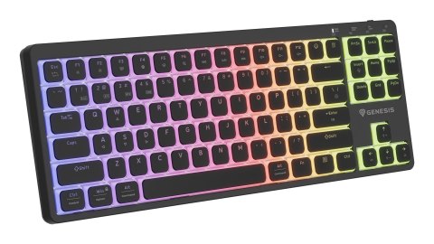 GENESIS Thor 430 TKL Wireless klawiatura Gaming USB + RF Wireless + Bluetooth QWERTY US English Czarny