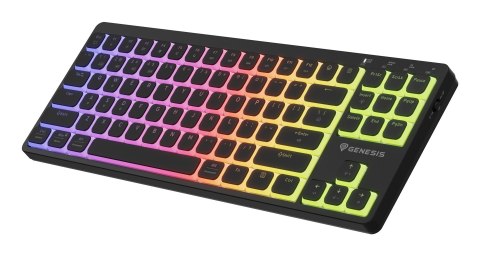 GENESIS Thor 430 TKL Wireless klawiatura Gaming USB + RF Wireless + Bluetooth QWERTY US English Czarny