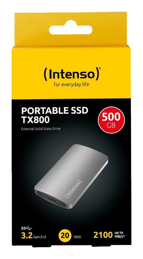 Dysk SSD USB3.2 500GB EXT. TX800 INTENSO