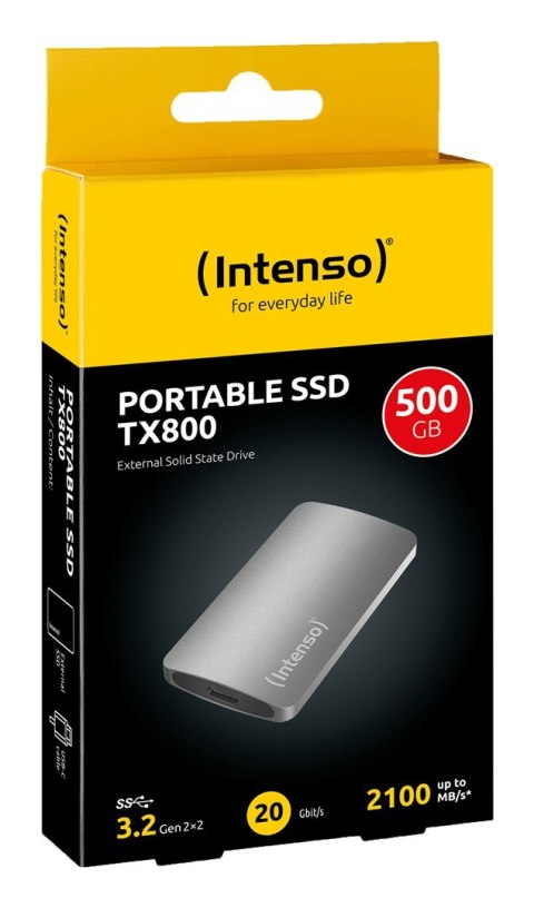 Dysk SSD USB3.2 500GB EXT. TX800 INTENSO