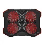 GENESIS Oxid 260 podkładka chłodząca do laptop 43,9 cm (17.3") 1010 RPM Czarny, Czerwony