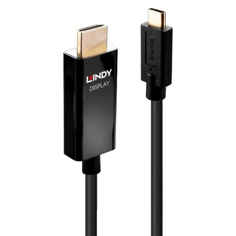 Adapter LINDY USB-C - HDMI 4K60 1m Czarny