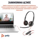 Słuchawki Poly Blackwire 3220 Stereo Wired Headset, USB-C, USB-C/A Adapter (Bulk), Black