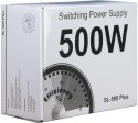 Inter-Tech SL-500 Plus moduł zasilaczy 500 W 20+4 pin ATX ATX Srebrny