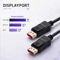 Qoltec Kabel DisplayPort M/M v2.1 | 40G | 2m