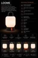 Kooduu Lampa przenośna akumulatorowa LOOME pomarańczowa