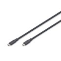 Digitus Kabel silikonowy USB, USB 5 Gb/s, 2 m, czarny