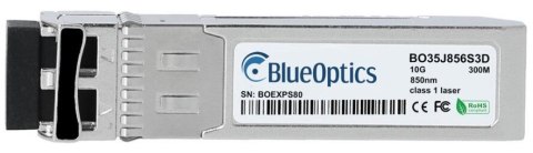 BlueOptics E10GSFPSR-BO moduł przekaźników sieciowych Swiatłowód 10000 Mbit/s SFP+ 850 nm