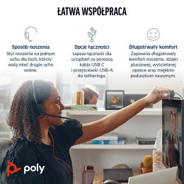 Słuchawki Poly Blackwire 3310 Mono Microsoft Teams USB-C