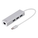 Digitus Hub USB 3.0 Type-C™ z Gigabit Ethernet