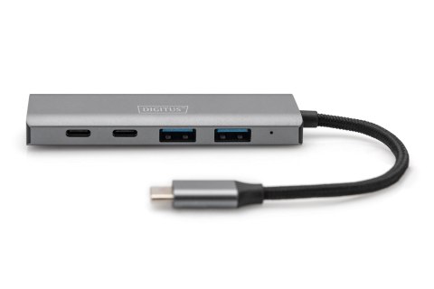 Digitus Koncentrator USB-C 4-portowy, 2 x USB A i 2 x USB-C