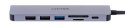 UNITEK HUB USB-C H1118A; USB-A x3, USB-C, HDMI, SD, microSD