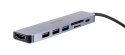UNITEK HUB USB-C H1118A; USB-A x3, USB-C, HDMI, SD, microSD