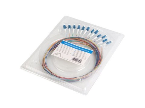 Lanberg Pigtail SM LC/UPC Semi Tight 9/125 G657A1 12X2M multikolor