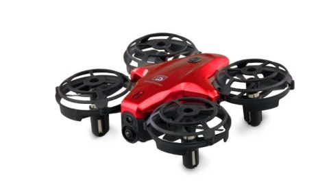 Amewi 25324 dron z kamerą Mini-dron 300 mAh Czarny, Czerwony