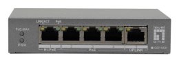 LevelOne GEP-0531 przełącznik sieciowy Nie zarządzany L2 Gigabit Ethernet (10/100/1000) Obsługa PoE Montaż na biurku/ścianie Sza