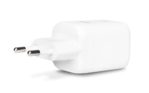DICOTA Ładowarka GaN 100W 2xUSB-C + kabel USB-C 1.5m biała