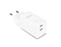 DICOTA Ładowarka GaN 45W 2xUSB-C + kabel USB-C 1.5m biała