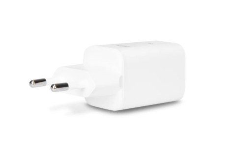 DICOTA Ładowarka GaN 45W 2xUSB-C + kabel USB-C 1.5m biała