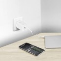 DICOTA Ładowarka GaN 45W 2xUSB-C + kabel USB-C 1.5m biała