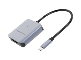 Conceptronic BIAN08G czytnik kart USB 3.2 Gen 2 Type-C Szary