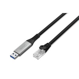 Digitus Kabel USB-A - RJ45 Ethernet, 1 Gbit/s, 10 m