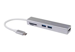 Equip 133480 stacja dokująca USB 3.2 Gen 1 (3.1 Gen 1) Type-C Srebrny
