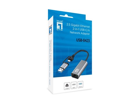 LevelOne USB-0423 karta sieciowa Ethernet 2500 Mbit/s