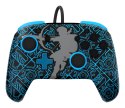 PDP Rematch: Sheikah Shoot Czarny, Niebieski USB Gamepad Analogowa/Cyfrowa Nintendo Switch, Nintendo Switch Lite, Nintendo Switc