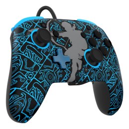 PDP Rematch: Sheikah Shoot Czarny, Niebieski USB Gamepad Analogowa/Cyfrowa Nintendo Switch, Nintendo Switch Lite, Nintendo Switc