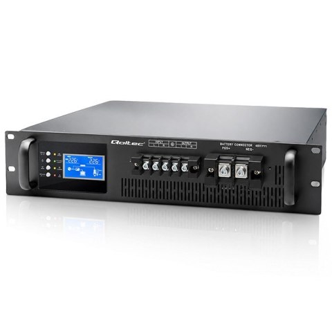 Qoltec UPS Pure Sine Wave do RACK | 3kVA | 3000W | PF1.0 | LCD | EPO | USB | On-line